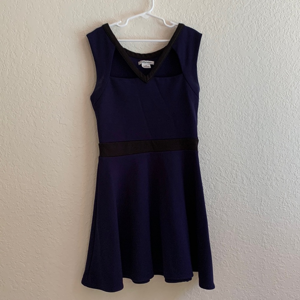 Sally Miller Navy Blue and Black Dress